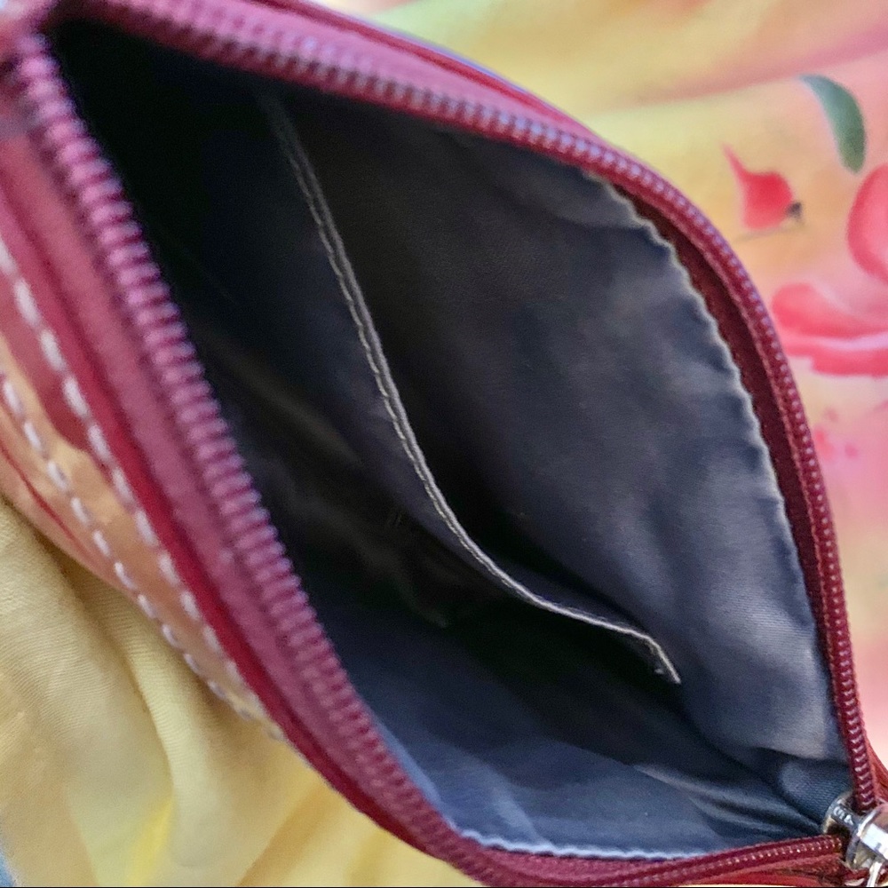 Coach Oxblood Patent Leather Vintage Wristlet - Picture 6 of 6